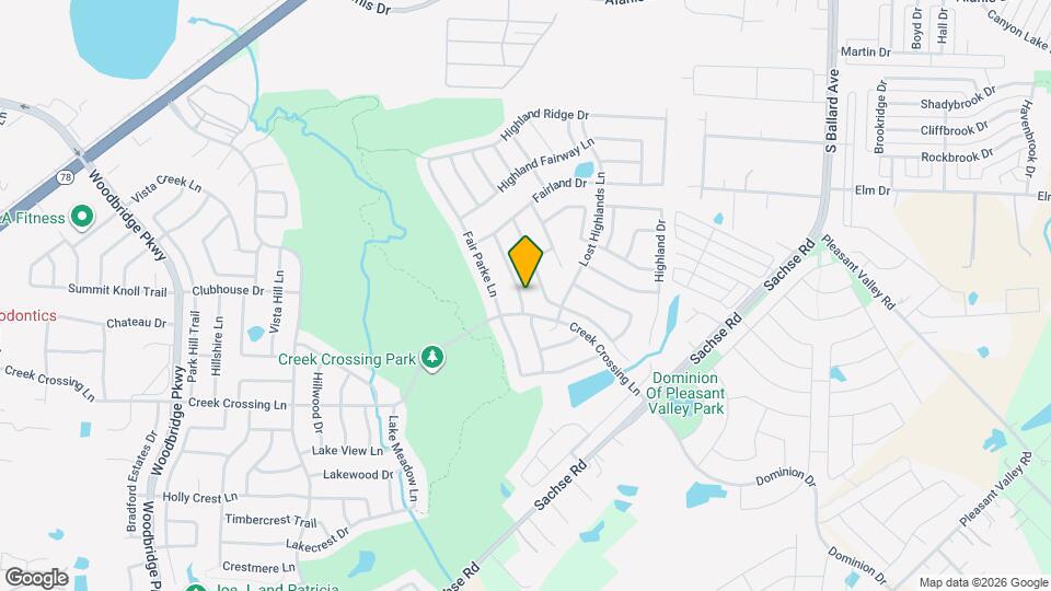 2113 Fairway View Ln Map and Location Details