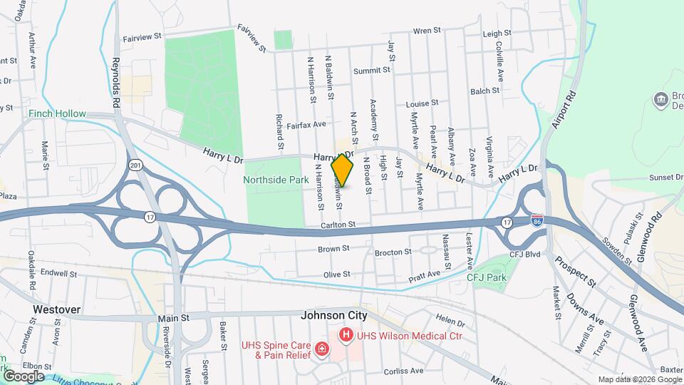 44 N Baldwin St Map and Location Details