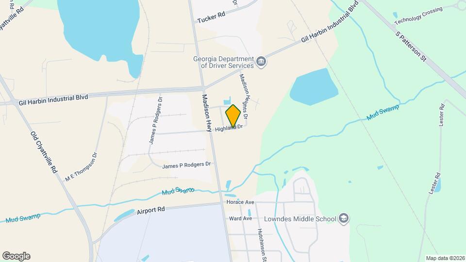 1625 Highland Dr Map and Location Details