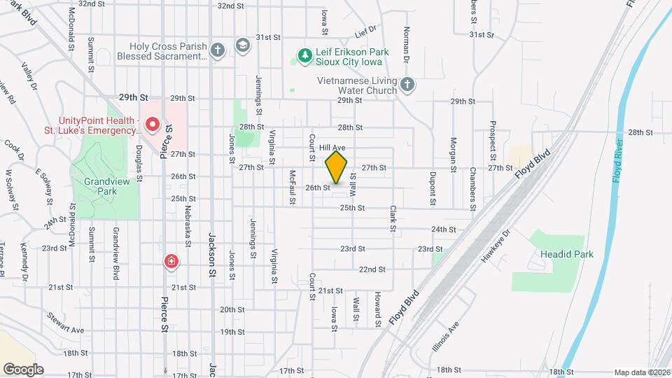 1210 26th St Map and Location Details