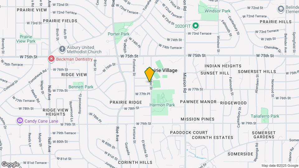 4302 W 77th Terrace Map and Location Details