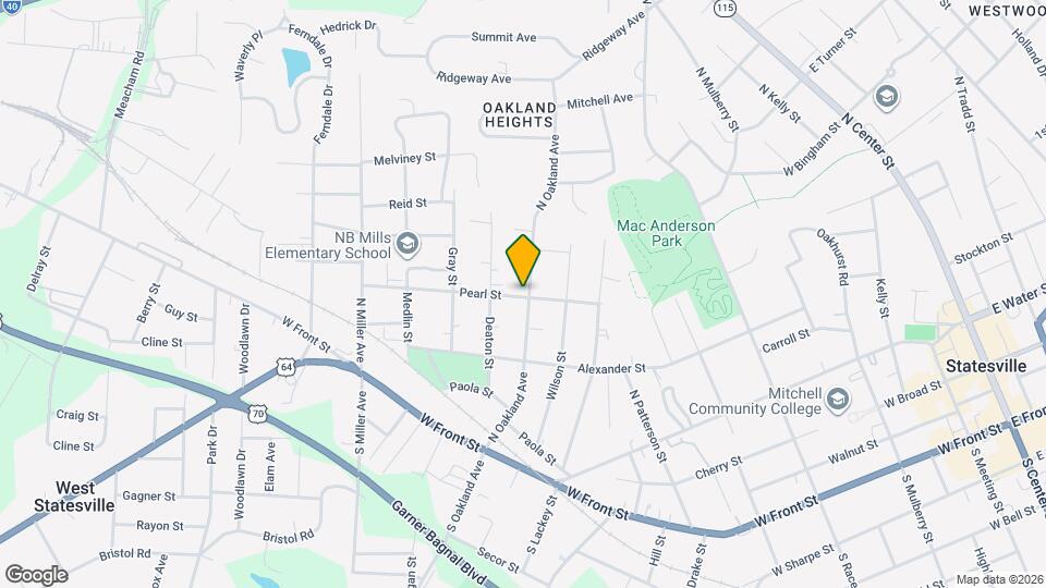 1214 Pearl St Map and Location Details