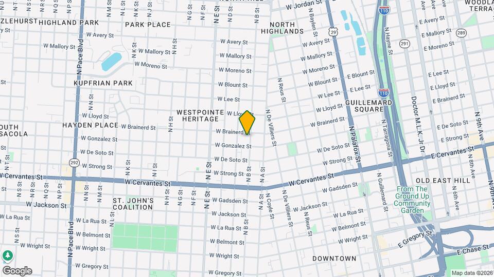 1115 N B St Map and Location Details