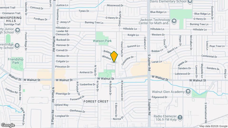 4038 Walnut Park Cir Map and Location Details