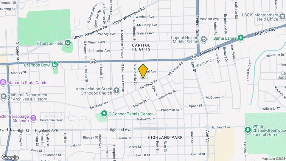 1933 James Ave Map and Location Details