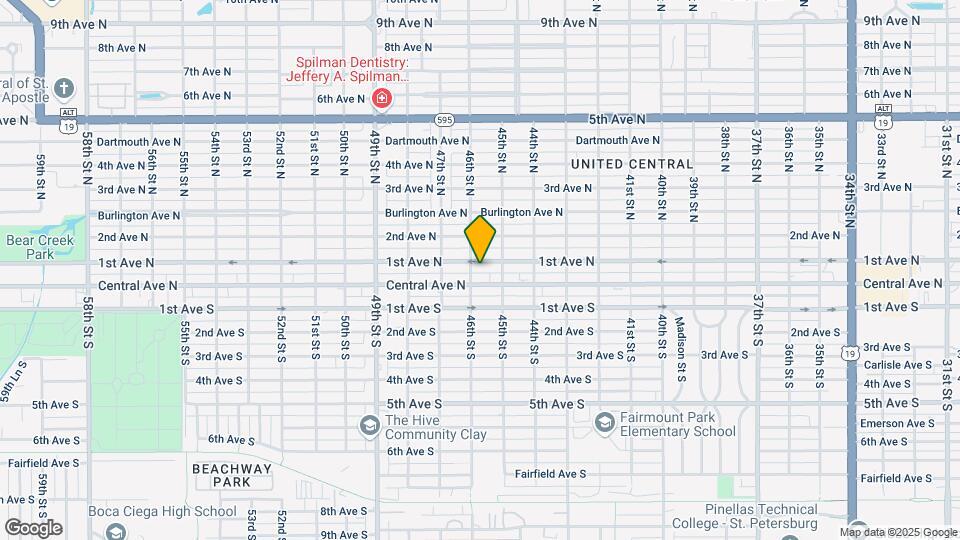 4552 1st Ave N Map and Location Details