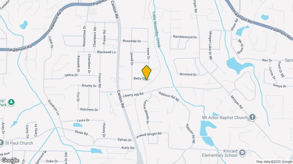 944 Betty Dr Mapa y Detalles de la Ubicación