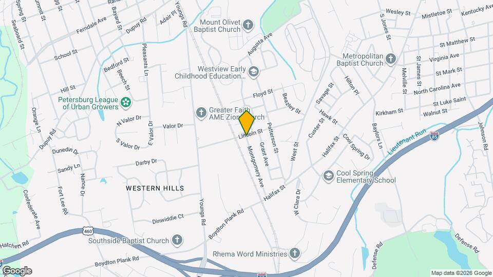 1528 Lincoln St Map and Location Details