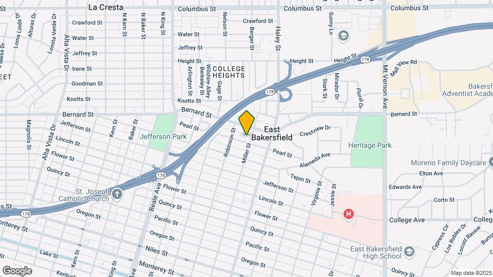 1228 Pearl St Map and Location Details