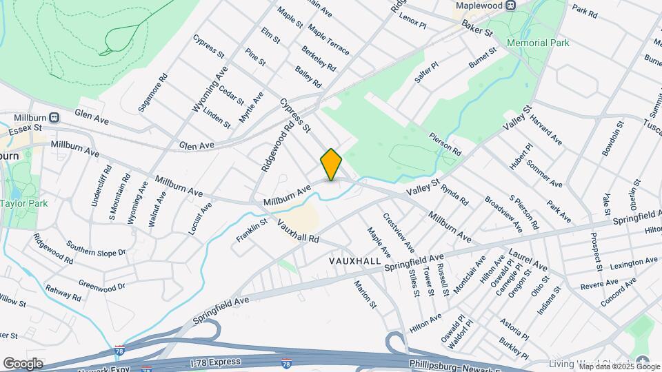 90 Millburn Ave, Unit 1 Map and Location Details