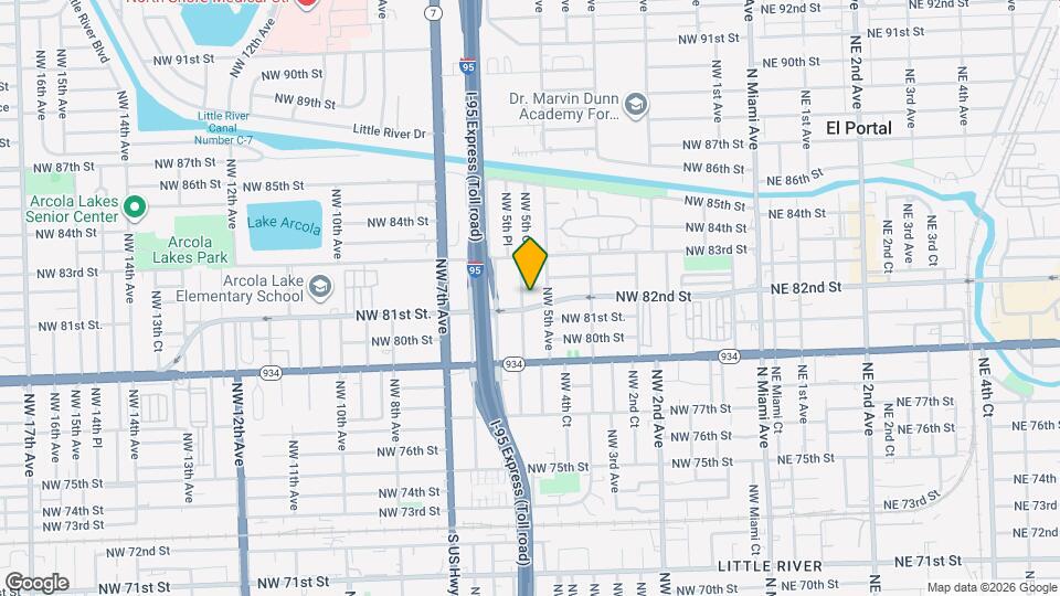 8119 NW 5th Ct Map and Location Details