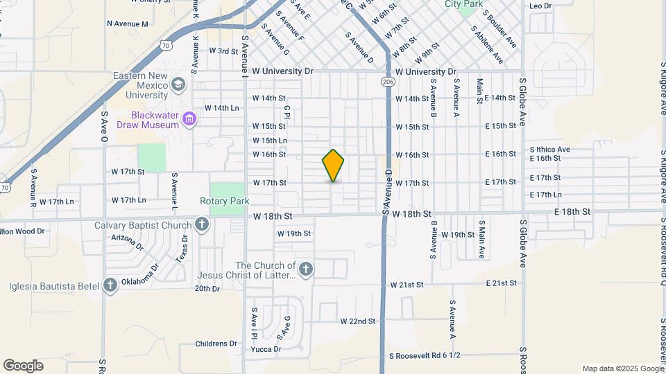 607 W 17th St Map and Location Details