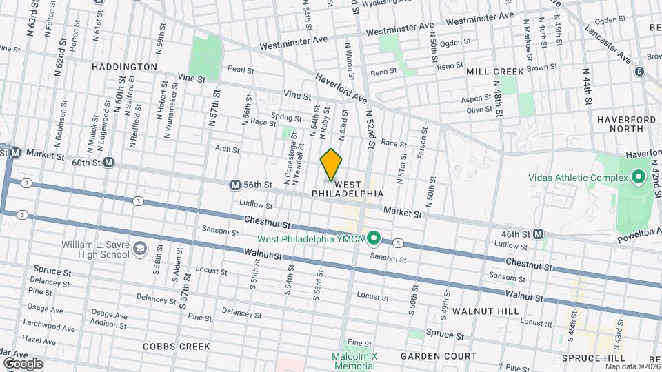 20 N 53rd St Map and Location Details