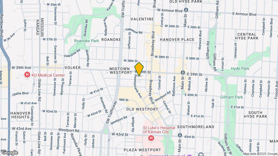 520-522 W 39th Ter Map and Location Details