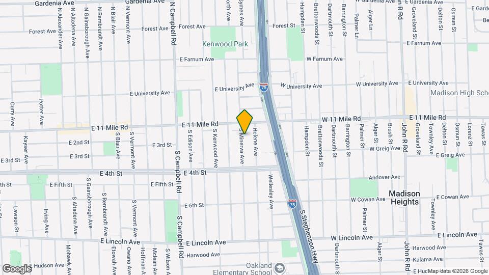 125 S Minerva Ave Map and Location Details