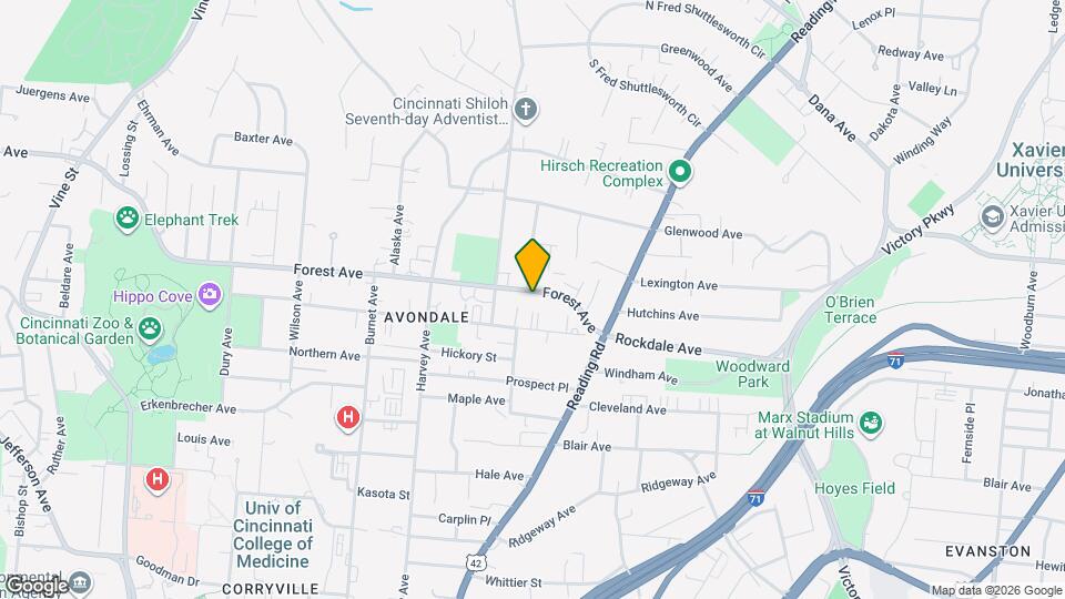 629 Forest Ave Mapa y Detalles de la Ubicación