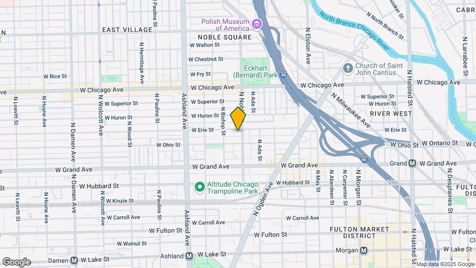 1409 W Erie St, Unit M03B Map and Location Details