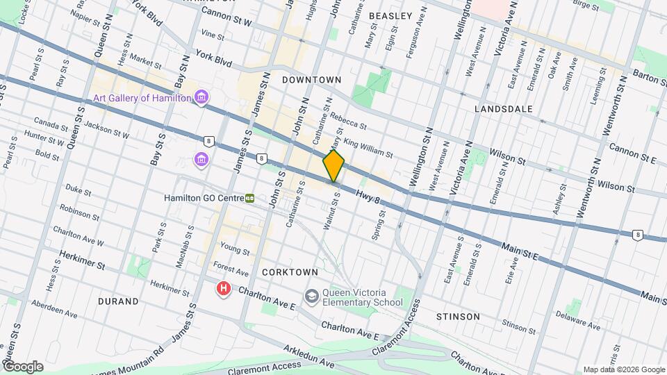 150 Main St E Map and Location Details