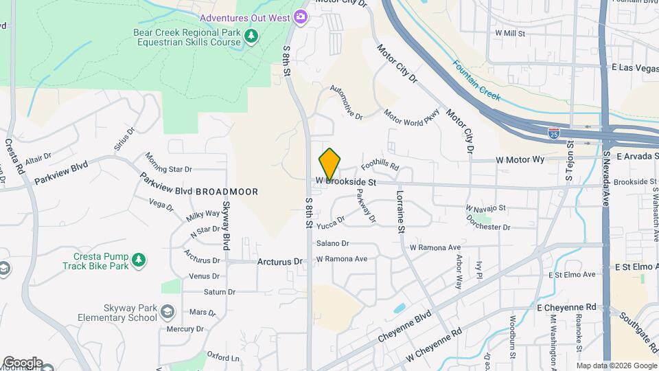 623 W Brookside St, Unit A Map and Location Details