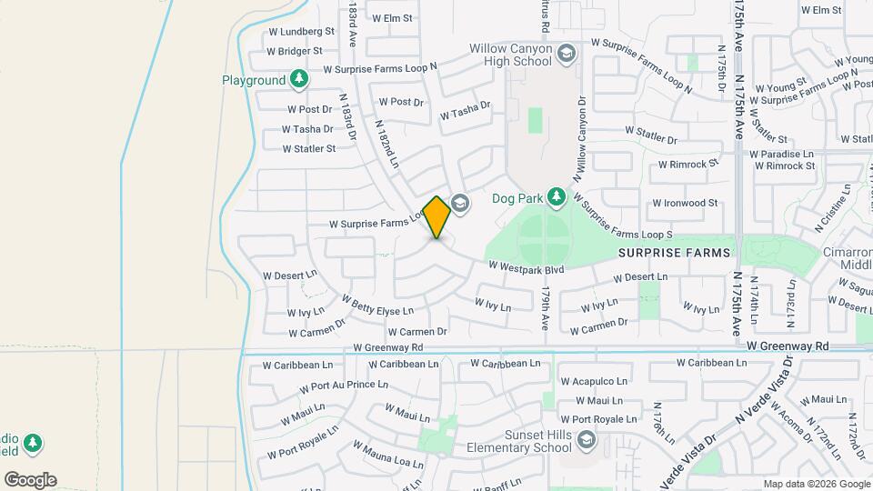 18145 W Westpark Blvd Map and Location Details