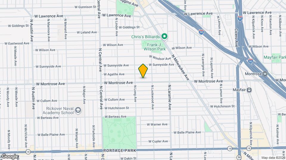 5338 W Montrose Ave Map and Location Details