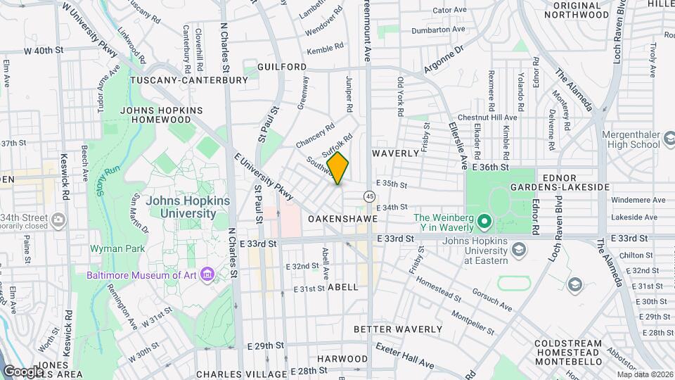 3421 University Pl Map and Location Details