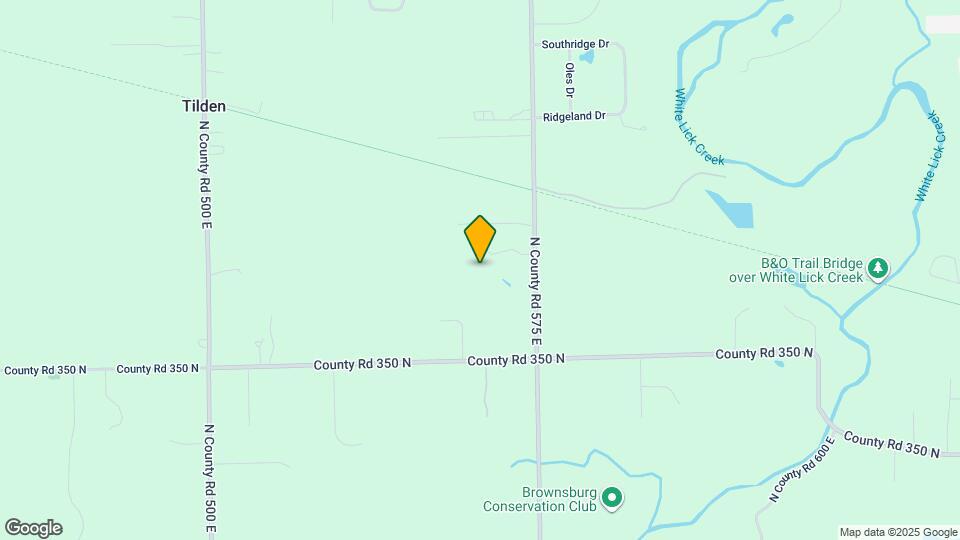 3730 N County Rd 575 E Map and Location Details
