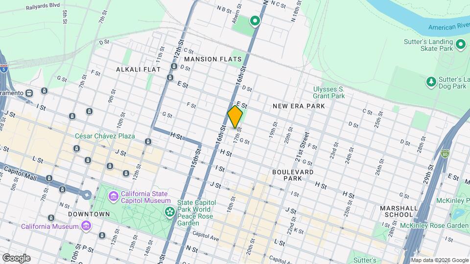 620 17th St Map and Location Details