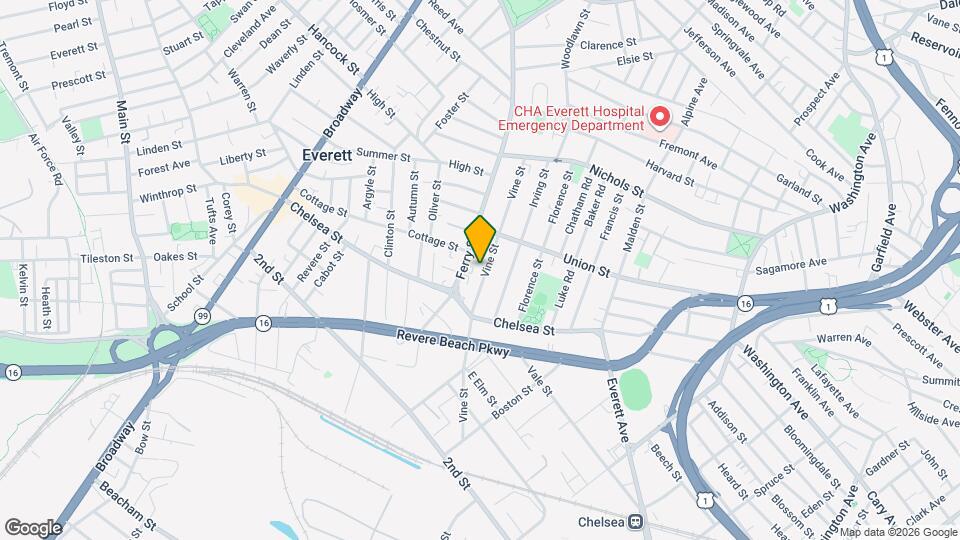 154 Vine St Map and Location Details