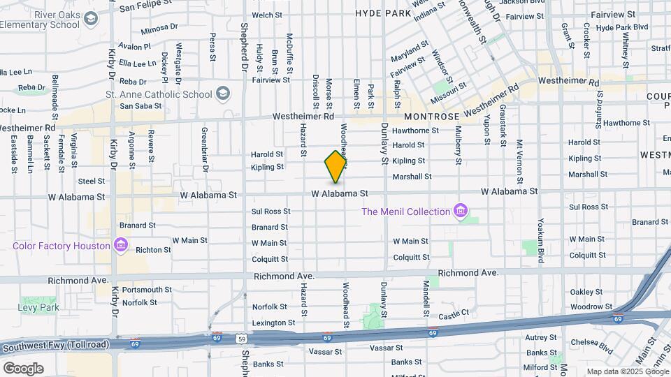 1810 W Alabama St Mapa y Detalles de la Ubicación