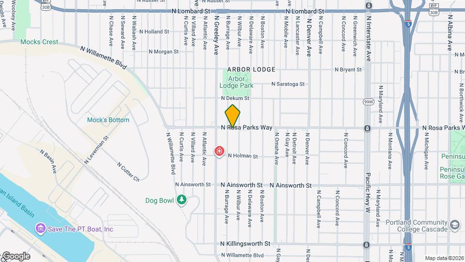 2624 N Rosa Parks Way Map and Location Details