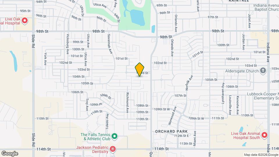 4416 105th St Map and Location Details