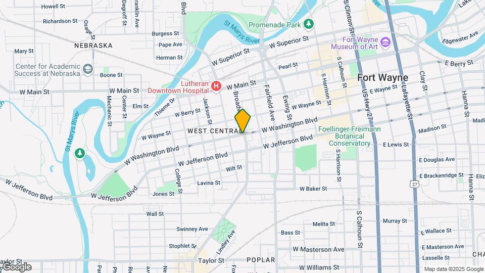709 W Washington Blvd Map and Location Details