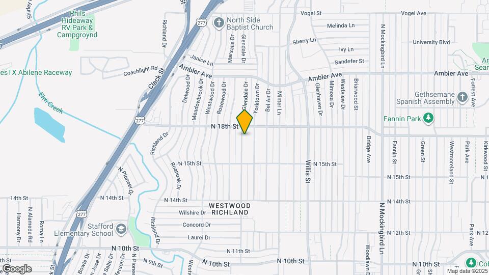 1701 Glendale Dr Map and Location Details