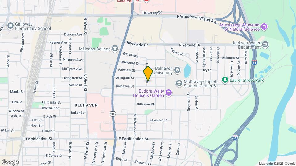 1510 Edgewood St Map and Location Details