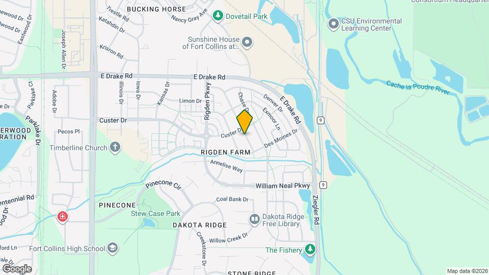 2815 Canby Way Map and Location Details