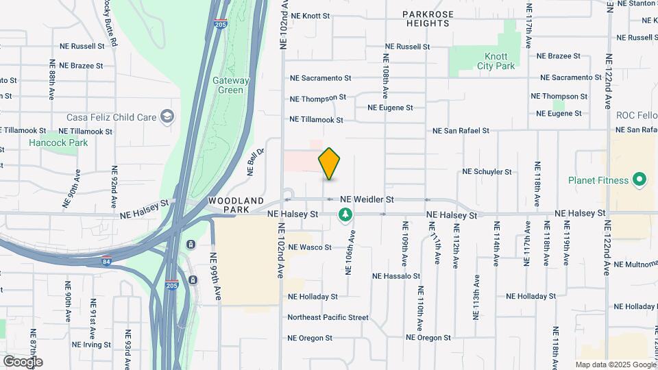 1634-1640 NE 104th Ave Map and Location Details