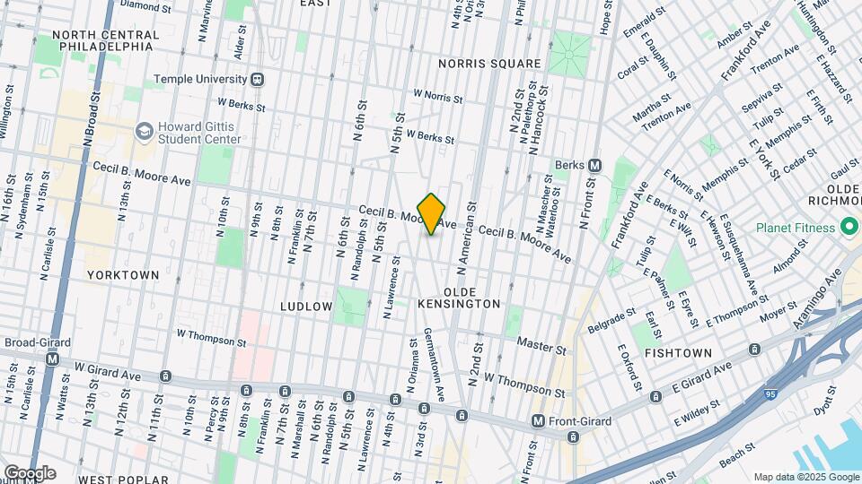 1627 Cadwallader St Map and Location Details