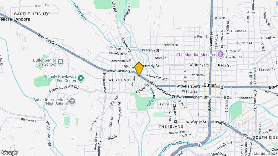 102 3rd Ave, Unit 102 3rd Ave Butler Pa Mapa y Detalles de la Ubicación