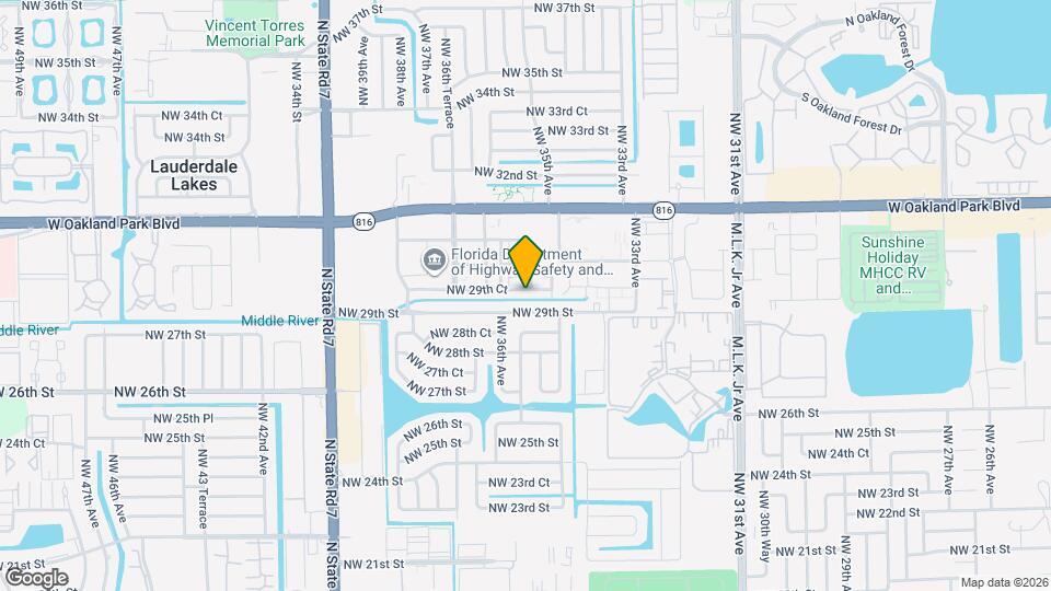 3530 NW 29th Ct Map and Location Details