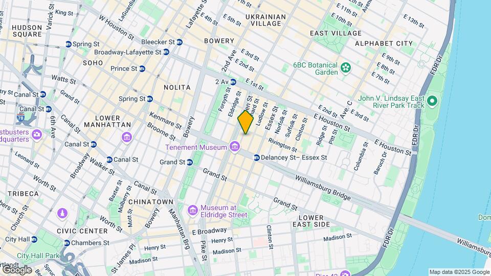 136 Orchard St Mapa y Detalles de la Ubicación
