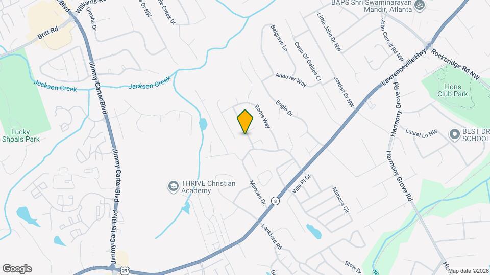 442 Mimosa Grove Crossing Map and Location Details