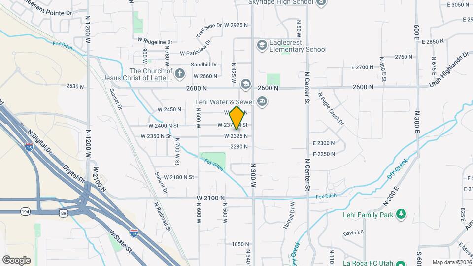 2335 N 380 W St Map and Location Details