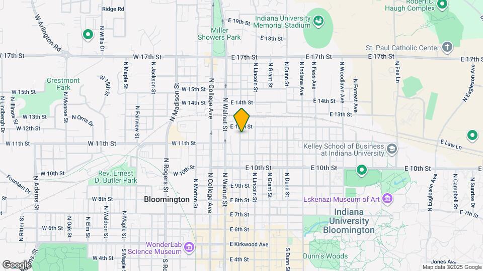 808 N Washington St Map and Location Details