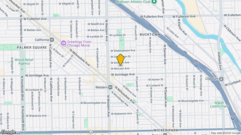 2028 N Oakley Ave Map and Location Details