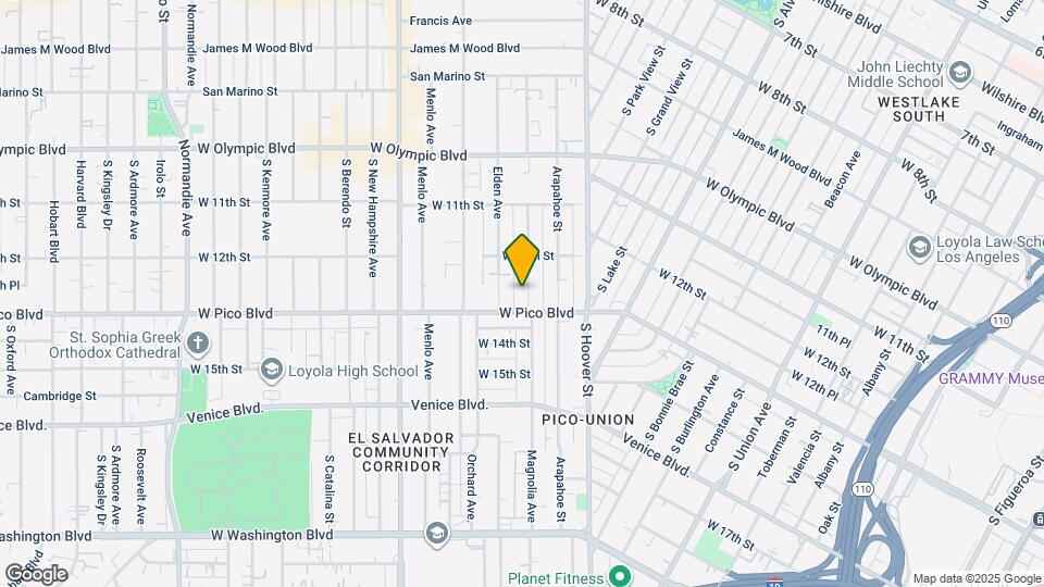 1245 Magnolia Ave Map and Location Details
