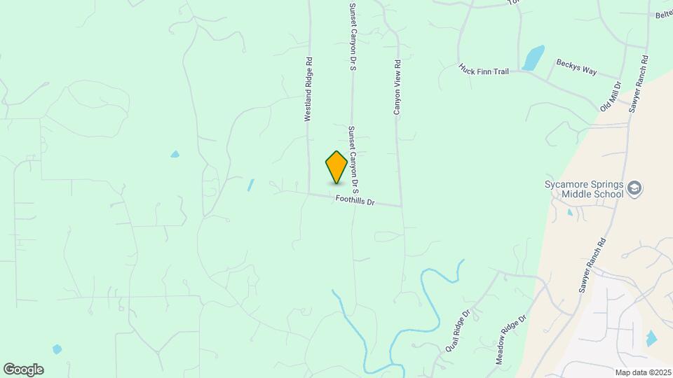 1010 Foothills Dr Map and Location Details