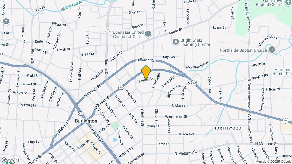 611-641 Fairfax Dr Mapa y Detalles de la Ubicación