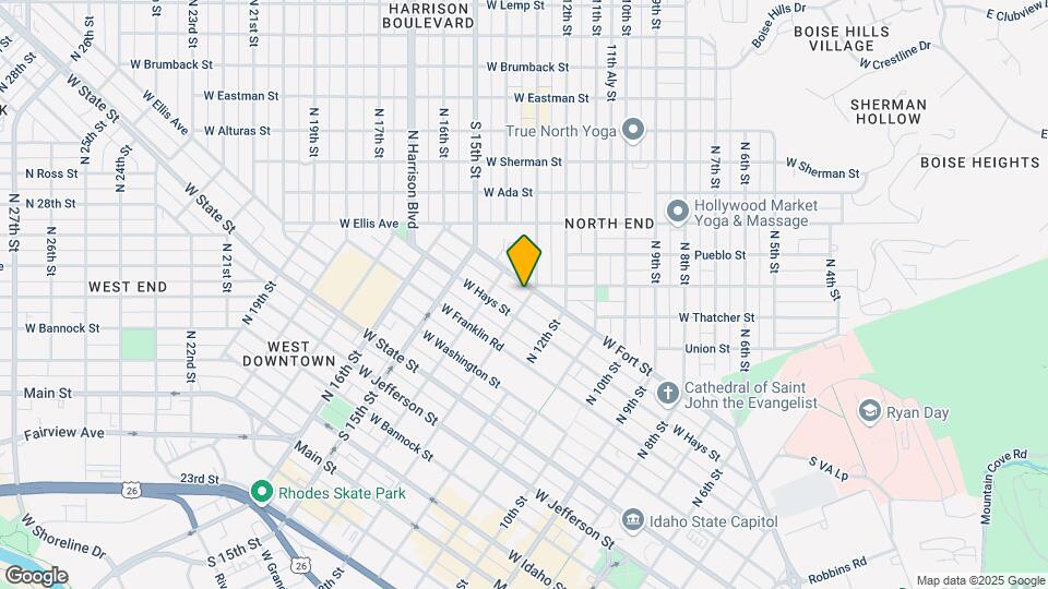 815 N 13th St Map and Location Details