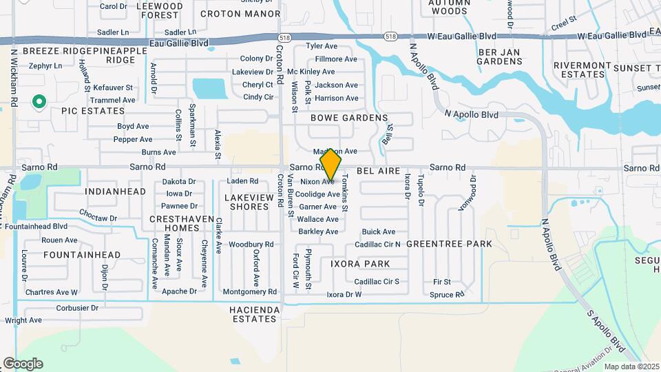 1909 Nixon Ave Mapa y Detalles de la Ubicación